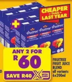Shoprite Fruitree fruit juice blend offer