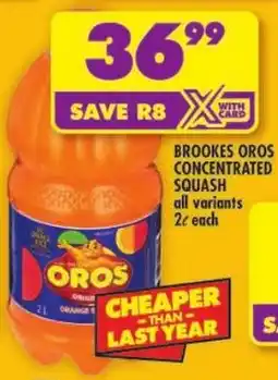Shoprite Brookes oros concentrated squash offer