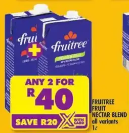 Shoprite Fruitree fruit nectar blend offer