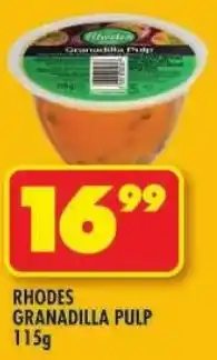 Shoprite Rhodes granadilla pulp offer
