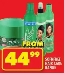 Shoprite Sofnfree hair care range offer