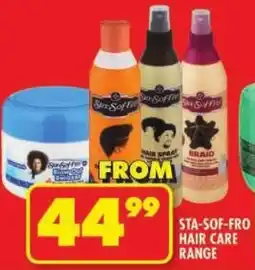 Shoprite Sta-sof-fro hair care range offer