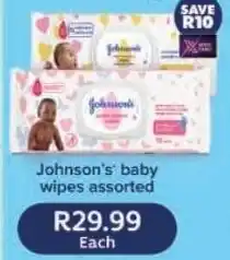 Shoprite Johnson's baby wipes assorted offer