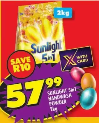 Shoprite Sunlight 5in1 handwash powder offer