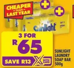 Shoprite Sunlight laundry soap bar offer