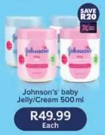 Shoprite Johnson's baby jelly/ cream offer