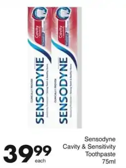 Save Hyper Sensodyne Cavity & Sensitivity Toothpaste offer