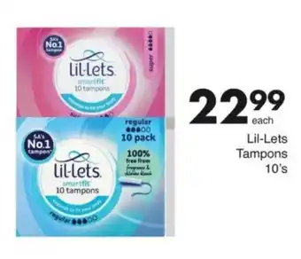 Save Hyper Lil-Lets Tampons offer