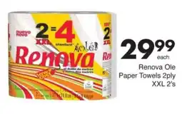 Save Hyper Renova Ole Paper Towels 2ply offer