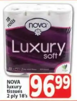 Supa Store Nov luxury tissues 2 ply offer