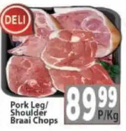 Supa Store Pork Leg/ Shoulder Braai Chops offer