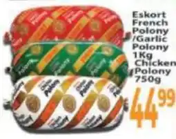 Supa Store Eskort French Polony/ Garlic Polony/ Chicken Polony offer