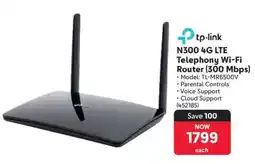 Makro TP-LINK N300 4G LTE Telephony Wi-Fi Router (300 Mbps) offer