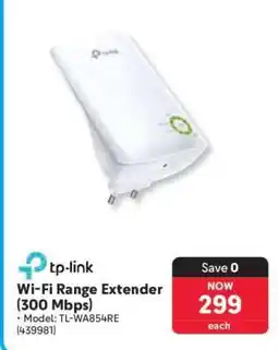 Makro tp-link Wi-Fi Range Extender (300 Mbps) offer