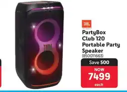 Makro PartyBox Club 120 Portable Party Speaker offer