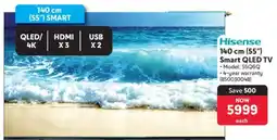Makro Hisense 140 cm (55”) Smart QLED TV offer