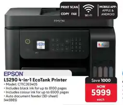 Makro Epson L5290 4-in-1 EcoTank Printer offer