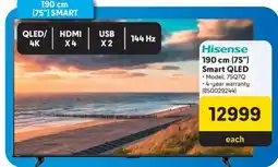 Makro Hisense 190 cm (75) Smart QLED offer