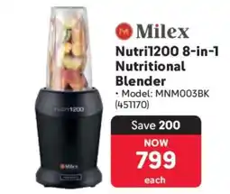 Makro Milex Nutri1200 8-in-1 Nutritional Blender offer