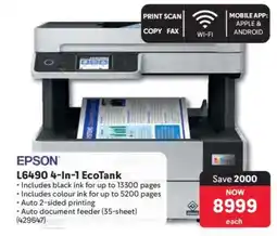 Makro EPSON L6490 4-In-1 EcoTank offer