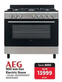 Makro AEG 900 mm Gas Electric Stove offer