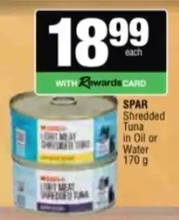 Spar Savemor SPAR Shredded Tuna in Oil or Water offer