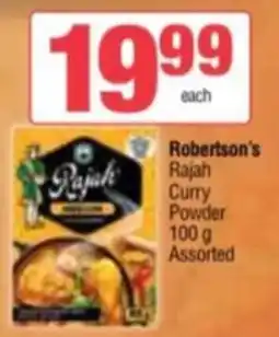 Spar Savemor Robertson's Rajah Curry Powder Assorted offer
