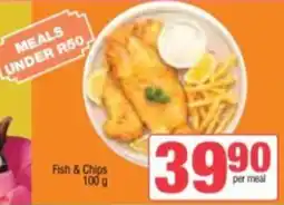 Spar Savemor Fish & Chips offer