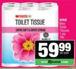 Spar Savemor SPAR Mini Toilet Tissues 1 ply offer
