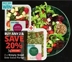 Checkers Simply Great Side Salad Range offer
