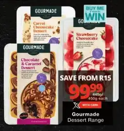 Checkers Gourmade Dessert Range offer