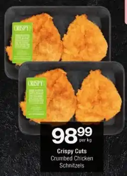 Checkers Crispy Cuts Crumbed Chicken Schnitzels offer