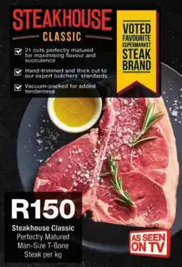 Checkers Steakhouse Classic Perfectly Matured Man-Size T-Bone Steak offer