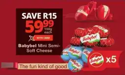 Checkers Babybel Mini Semi-Soft Cheese offer