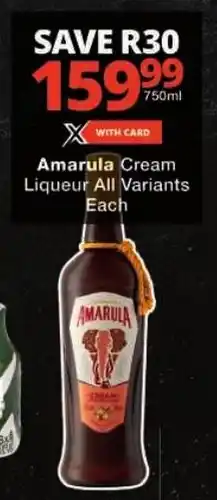 Checkers Amarula Cream Liqueur All Variants offer