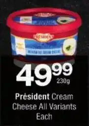 Checkers Président Cream Cheese All Variants offer