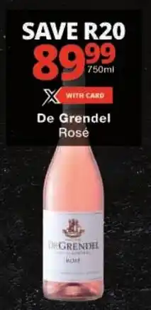 Checkers De Grendel Rosé offer