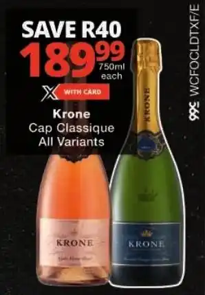Checkers Krone Cap Classique All Variants offer