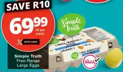 Checkers Simple Truth Free-Range Large Eggs offer