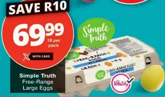 Checkers Simple Truth Free-Range Large Eggs offer