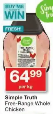 Checkers Simple Truth Free-Range Whole Chicken offer