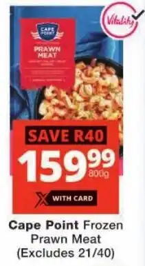 Checkers Cape Point Frozen Prawn Meat offer
