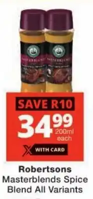 Checkers Robertsons Masterblends Spice Blend All Variants offer
