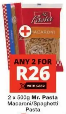 Checkers Mr. Pasta Macaroni/ Spaghetti Pasta offer