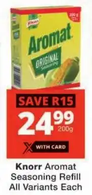 Checkers Knorr Aromat Seasoning Refill All Variants offer