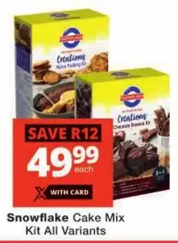 Checkers Snowflake Cake Mix Kit All Variants offer