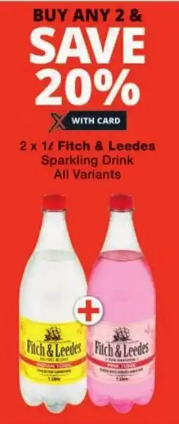 Checkers Fitch & Leedes Sparkling Drink All Variants offer