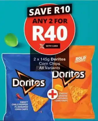 Checkers Doritos Corn Chips All Variants offer