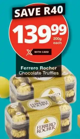 Checkers Ferrero Rocher Chocolate Truffles offer