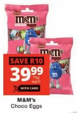 Checkers M&M's Choco Eggs offer